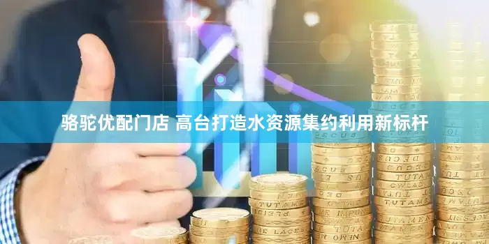 骆驼优配门店 高台打造水资源集约利用新标杆