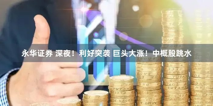 永华证券 深夜！利好突袭 巨头大涨！中概股跳水